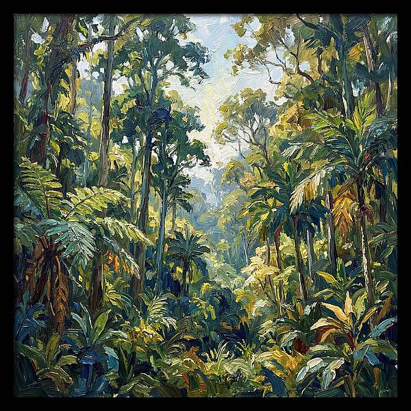 Jungle Serenity In Green
