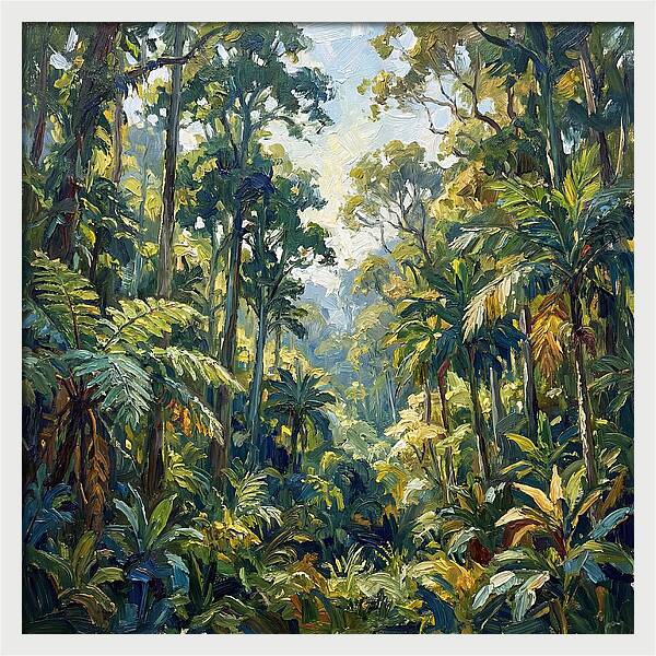 Jungle Serenity In Green