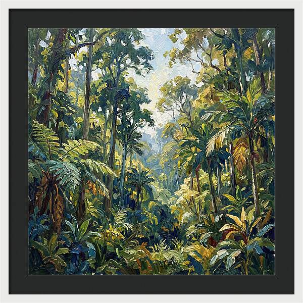 Jungle Serenity In Green