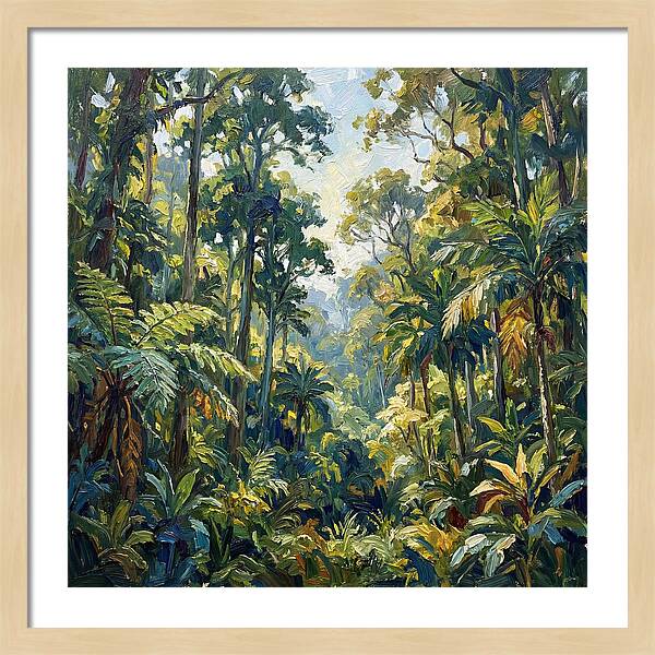 Jungle Serenity In Green
