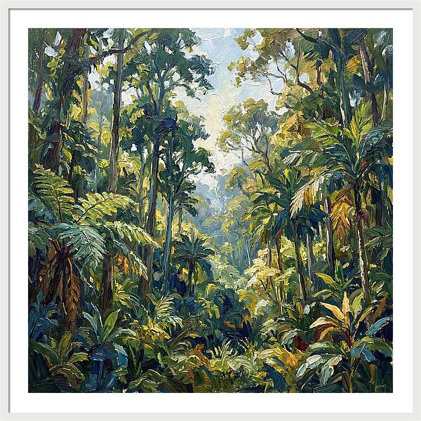 Jungle Serenity In Green