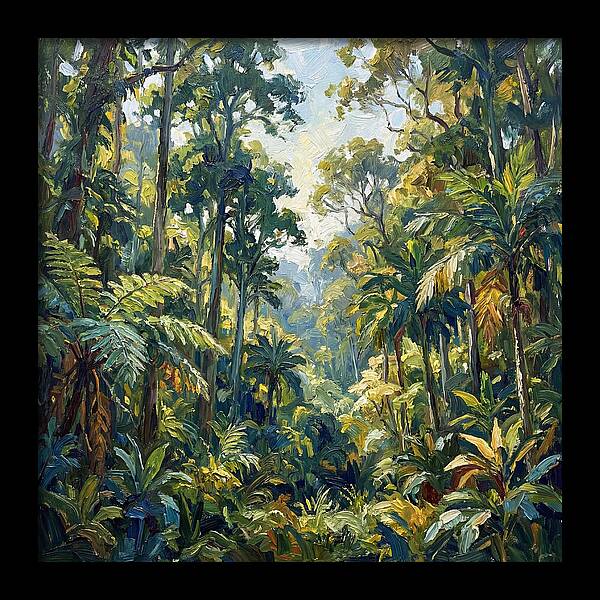 Jungle Serenity In Green