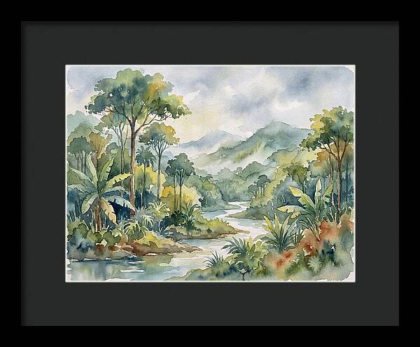 Jungle Serenity In Watercolor