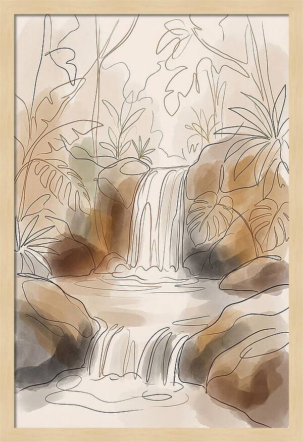 Jungle Waterfall Serenity