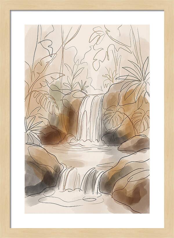 Jungle Waterfall Serenity