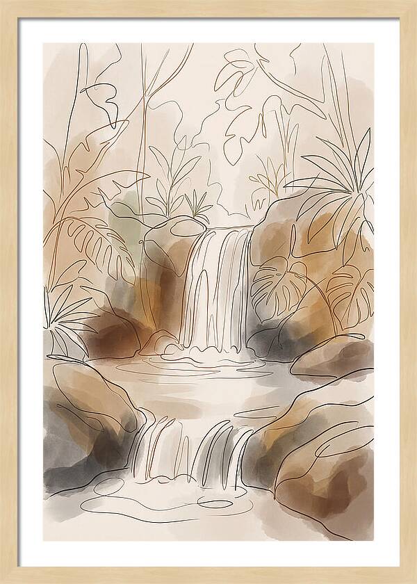 Jungle Waterfall Serenity