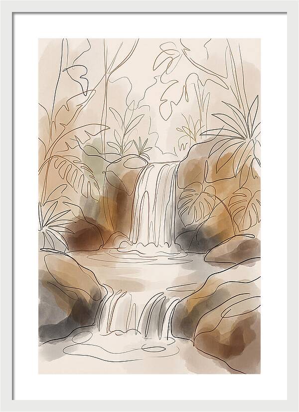 Jungle Waterfall Serenity