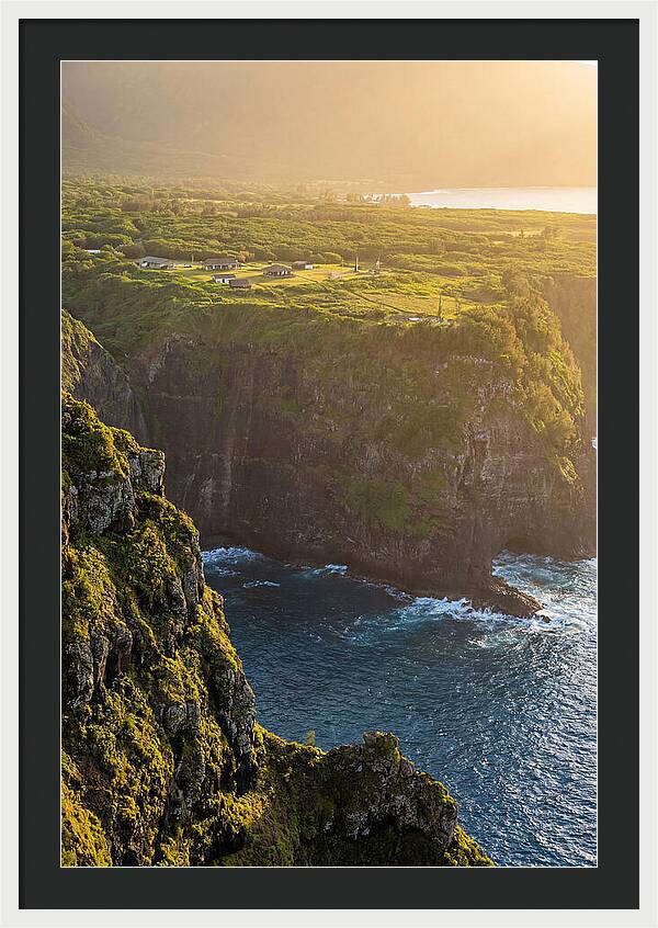 Kalaupapa Peninsula From Sea Cliffs Above