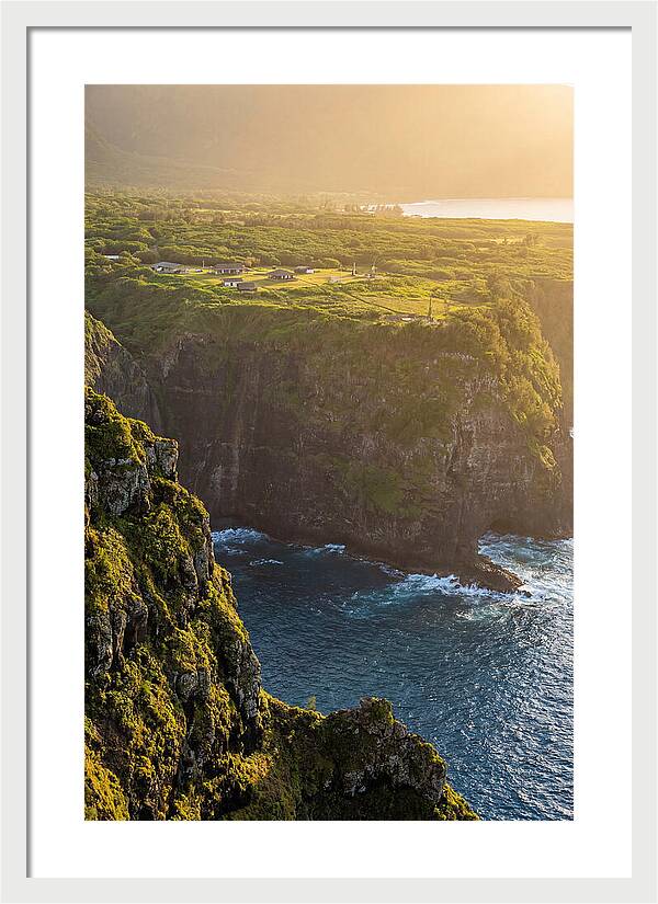 Kalaupapa Peninsula From Sea Cliffs Above