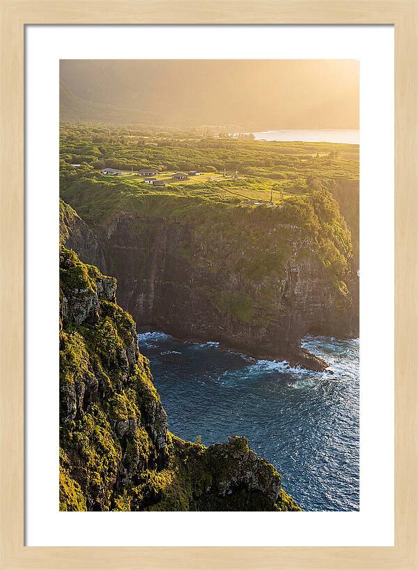 Kalaupapa Peninsula From Sea Cliffs Above