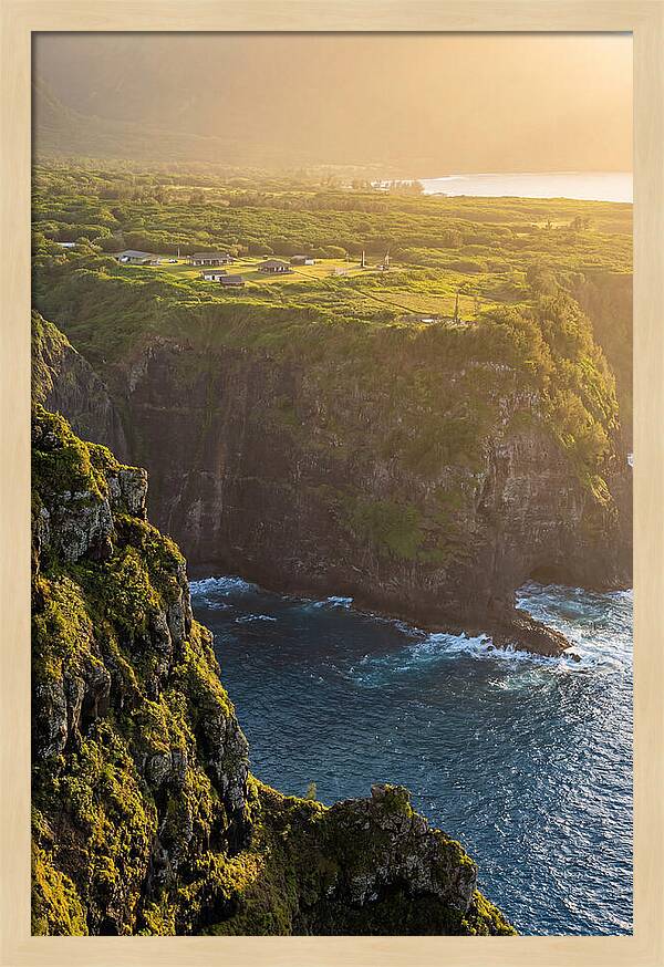 Kalaupapa Peninsula From Sea Cliffs Above