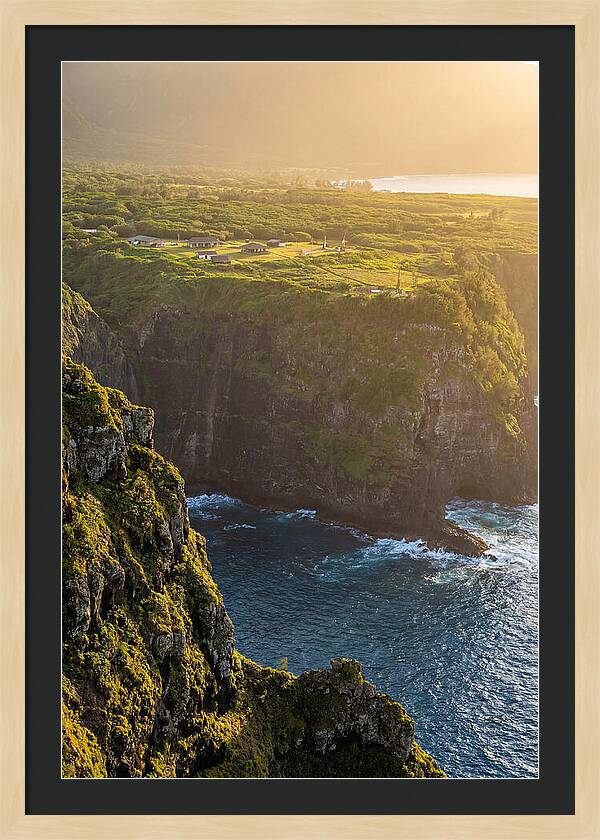 Kalaupapa Peninsula From Sea Cliffs Above