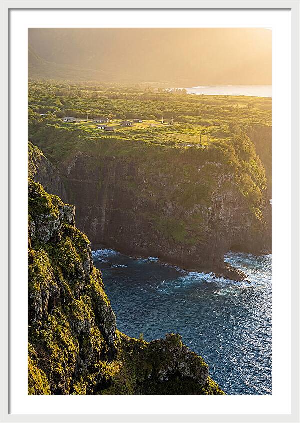 Kalaupapa Peninsula From Sea Cliffs Above