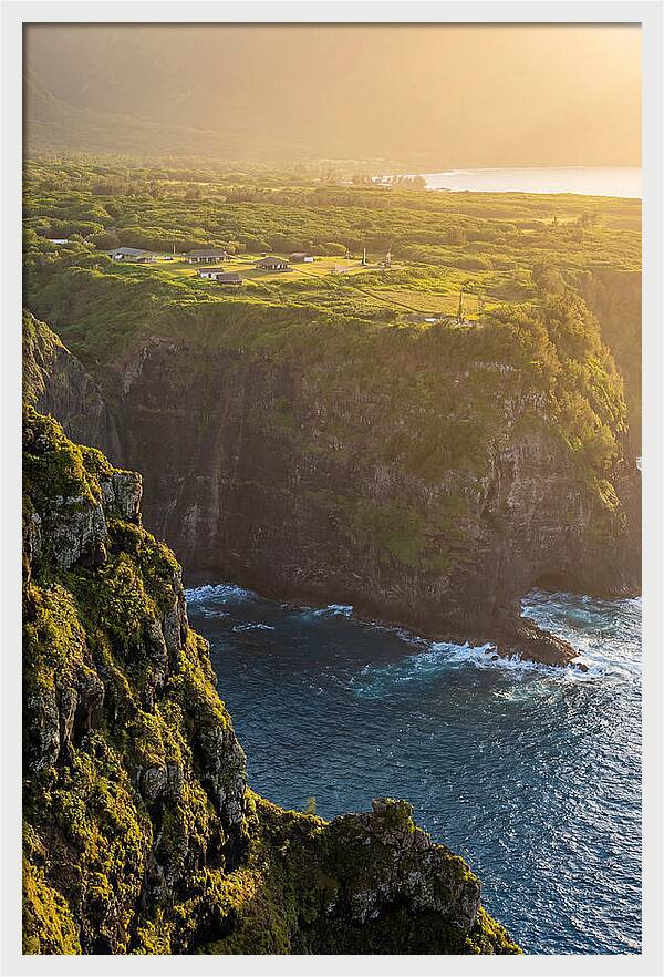 Kalaupapa Peninsula From Sea Cliffs Above