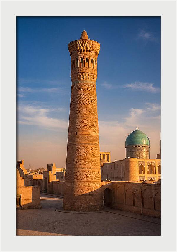 Kalyan Minaret At Golden Hour