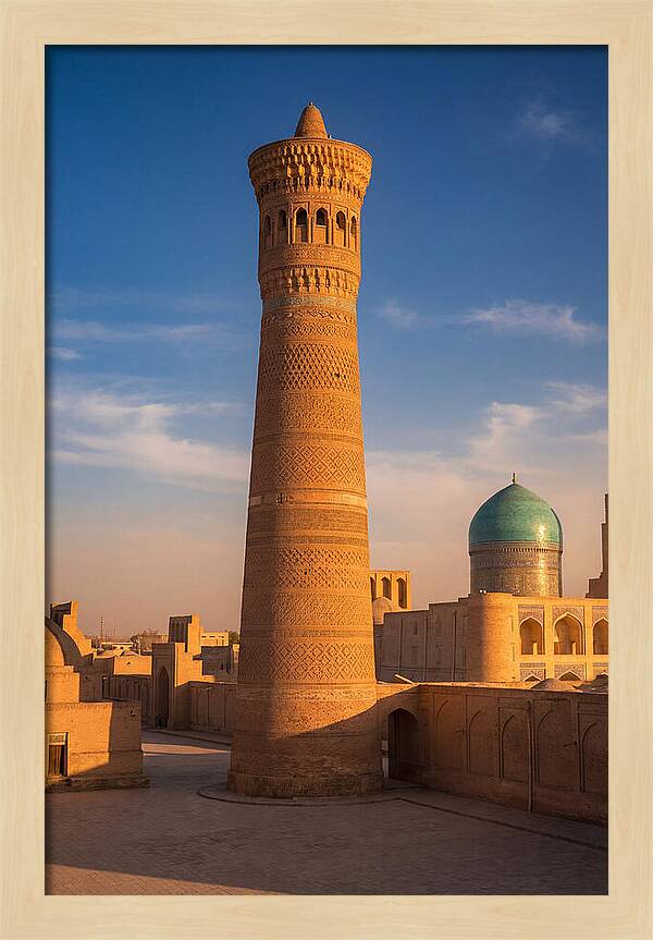 Kalyan Minaret At Golden Hour