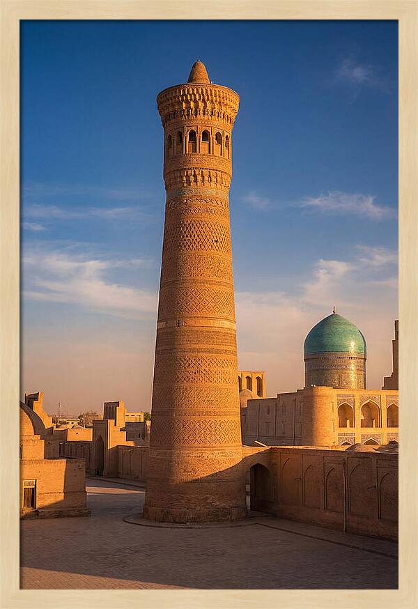 Kalyan Minaret At Golden Hour