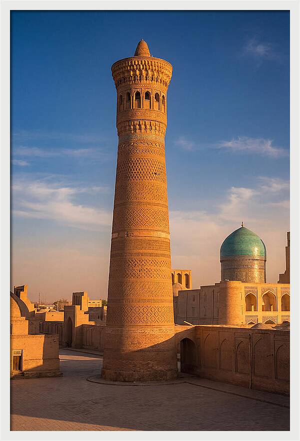 Kalyan Minaret At Golden Hour