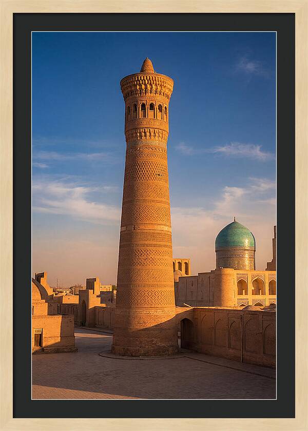 Kalyan Minaret At Golden Hour