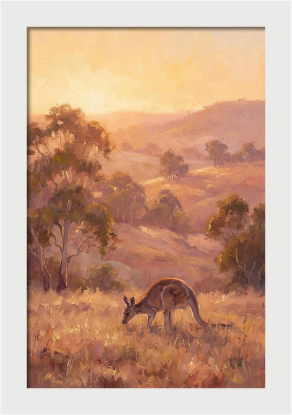 Kangaroo At Dusk