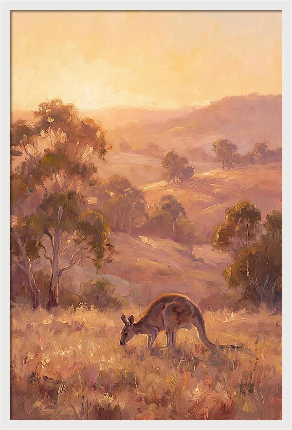 Kangaroo At Dusk