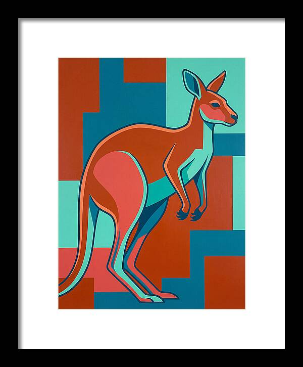 Kangaroo In Bold Colors