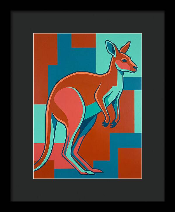 Kangaroo In Bold Colors