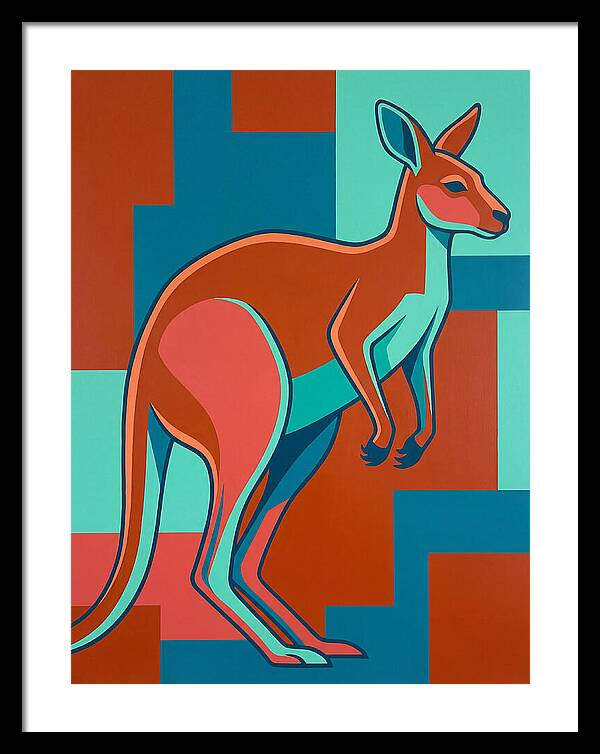 Kangaroo In Bold Colors
