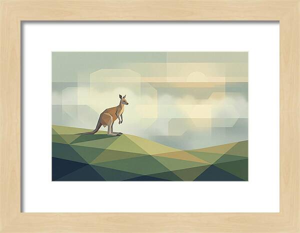 Kangaroo In Morning Mist