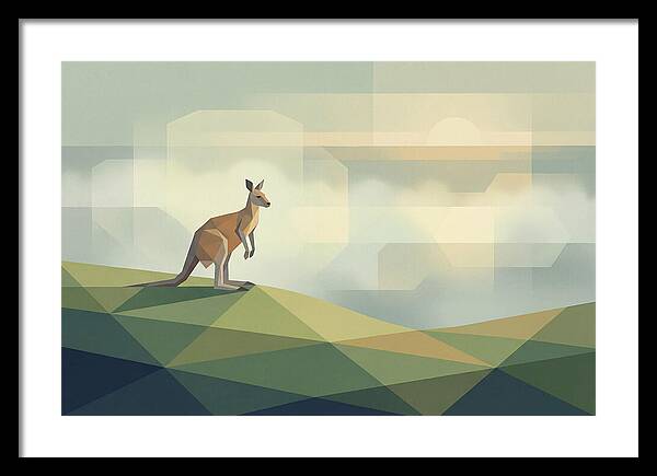 Kangaroo In Morning Mist
