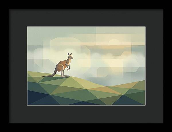 Kangaroo In Morning Mist