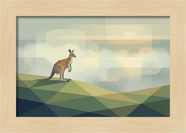 Kangaroo In Morning Mist