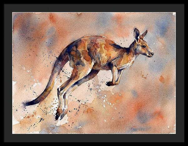 Kangaroo In Motion