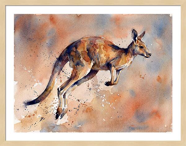 Kangaroo In Motion