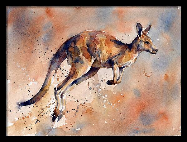 Kangaroo In Motion