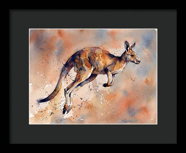 Kangaroo In Motion