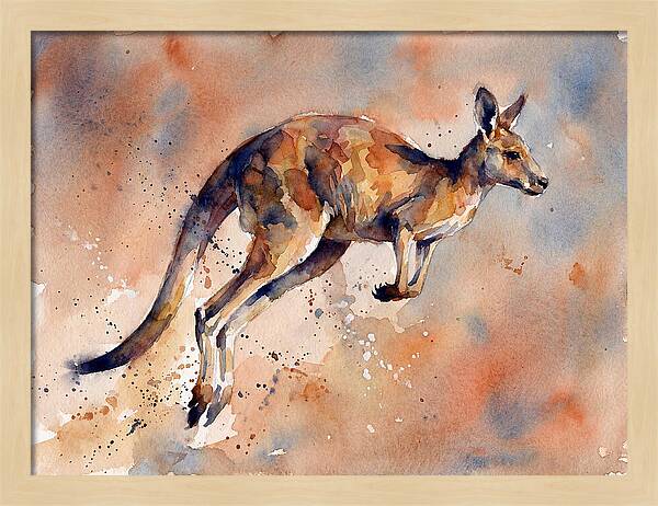 Kangaroo In Motion
