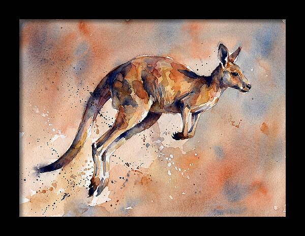 Kangaroo In Motion