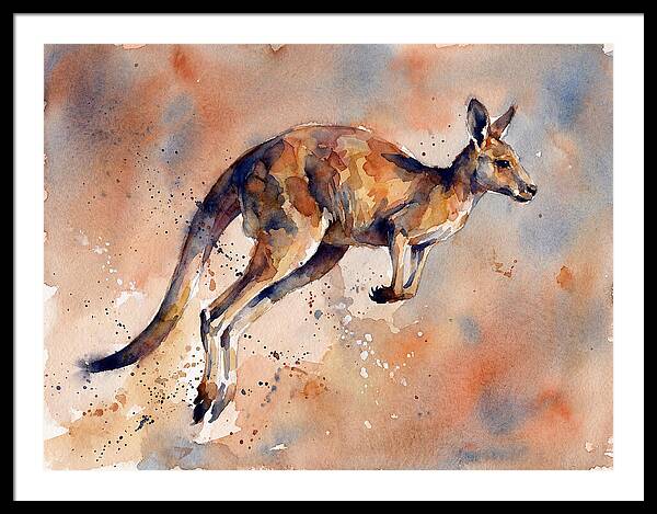 Kangaroo In Motion