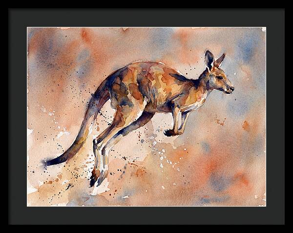 Kangaroo In Motion