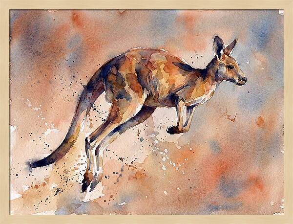Kangaroo In Motion