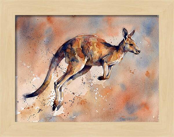 Kangaroo In Motion