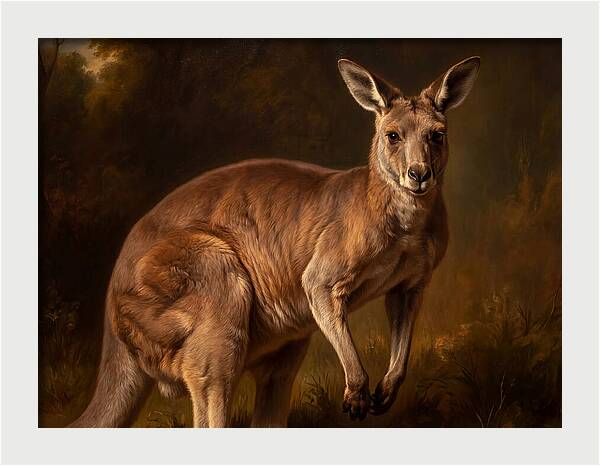 Kangaroo In Natural Splendor