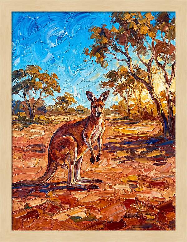 Kangaroo In The Outback
