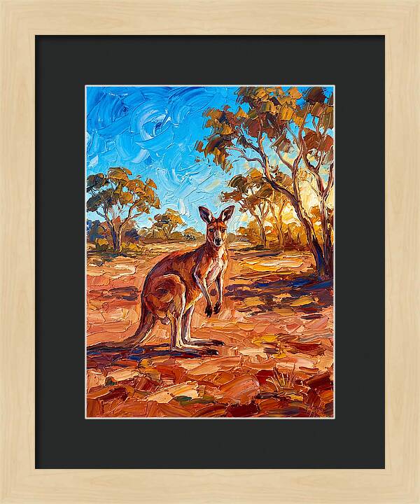 Kangaroo In The Outback