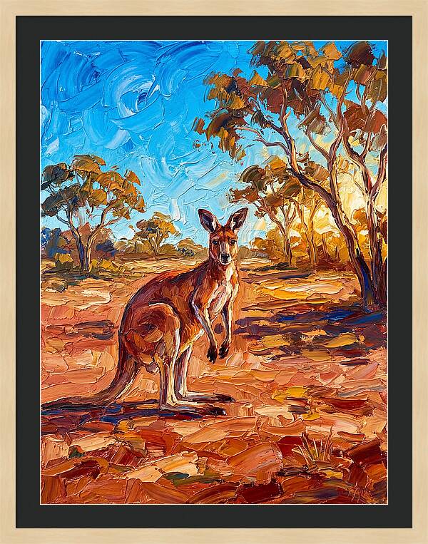 Kangaroo In The Outback