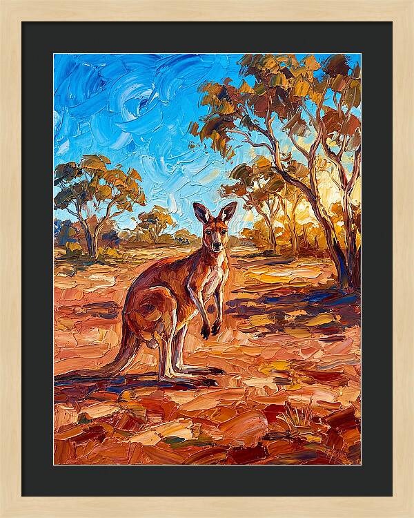 Kangaroo In The Outback