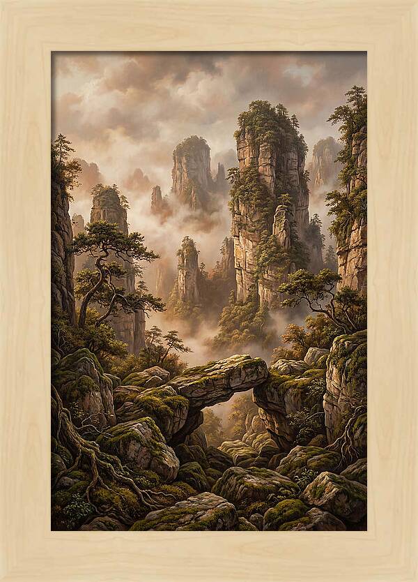 Karst Tower Landscape With Mist
