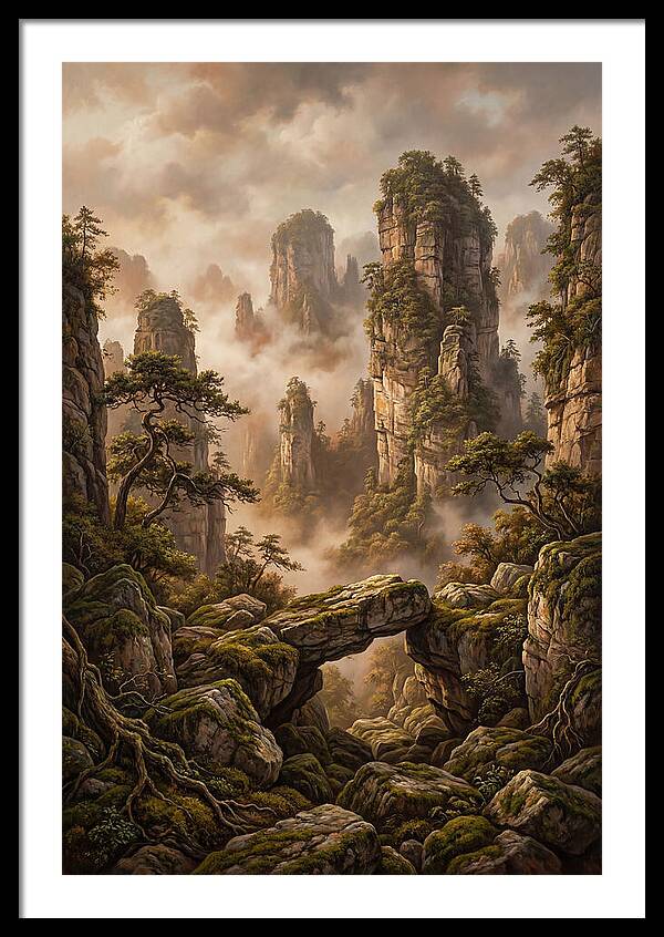 Karst Tower Landscape With Mist