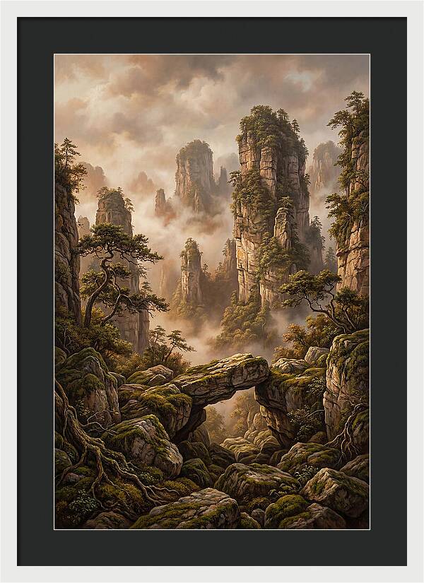 Karst Tower Landscape With Mist